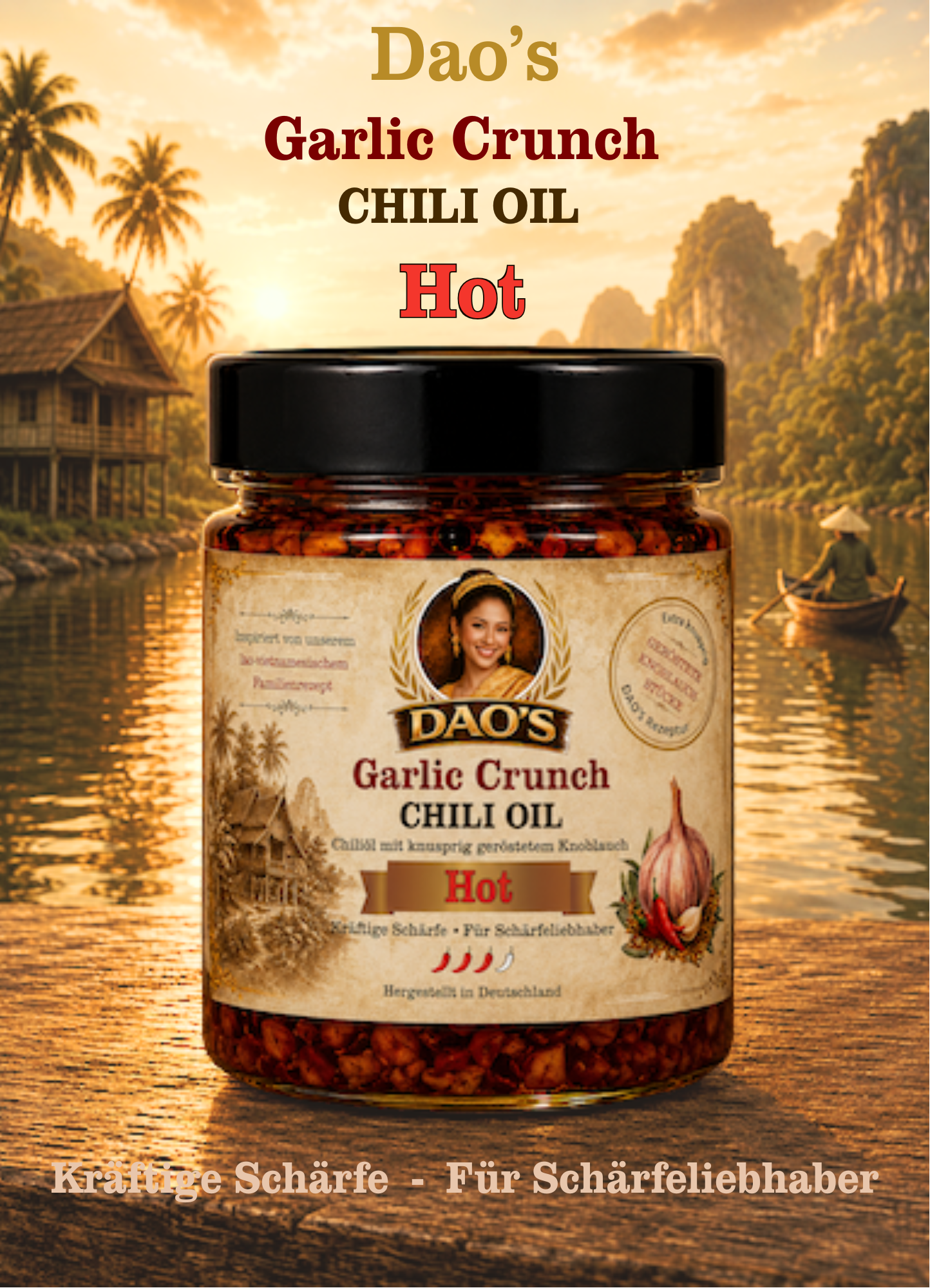 Dao's Garlic Crunch Chili Oil - Hot