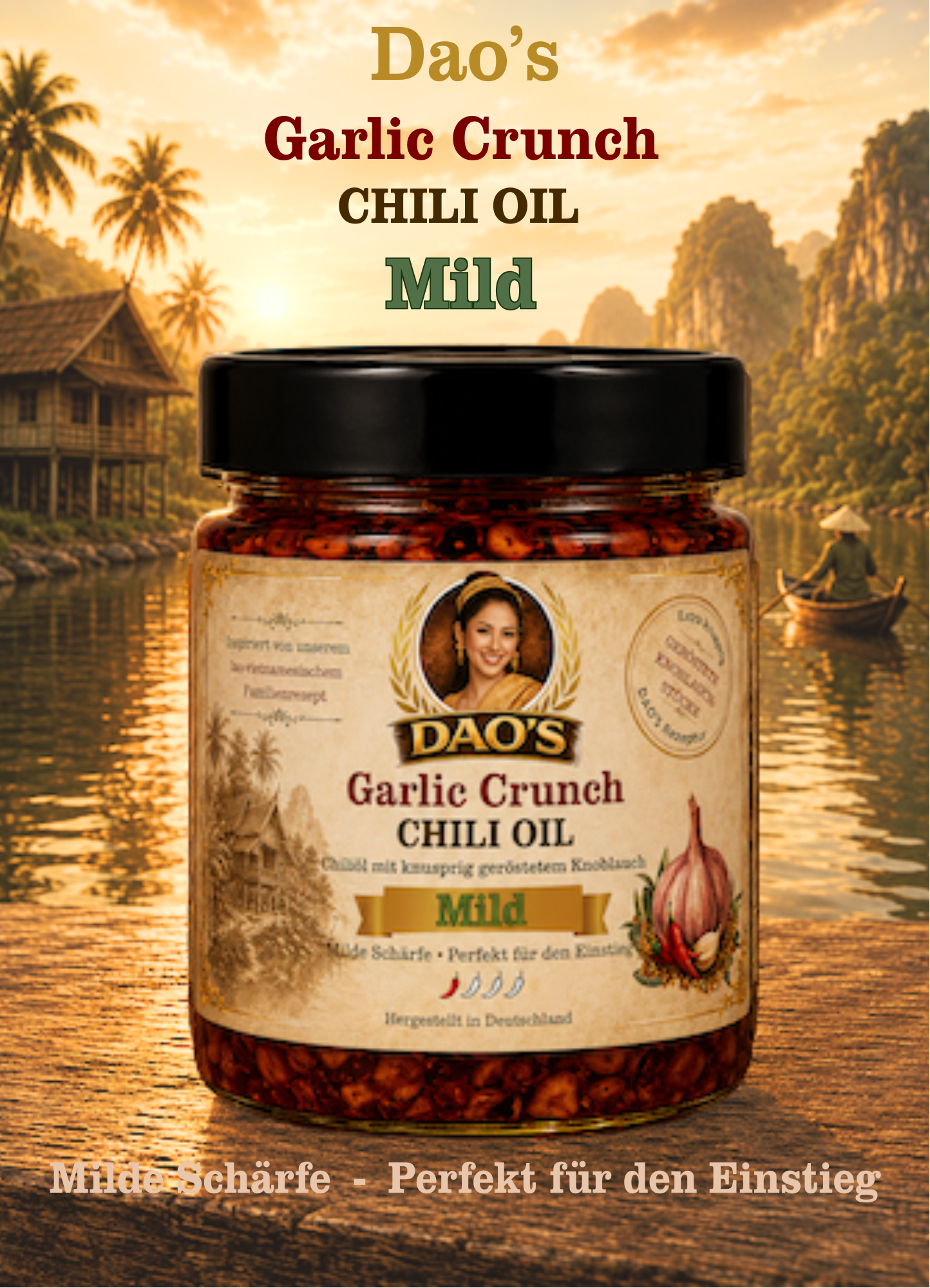 Dao's Garlic Crunch Chili Oil - Mild