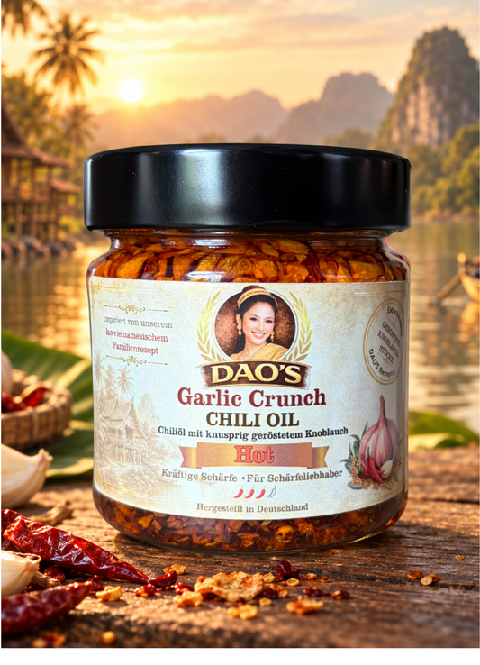Dao's Garlic Crunch Chili Oil - Hot (160 g)