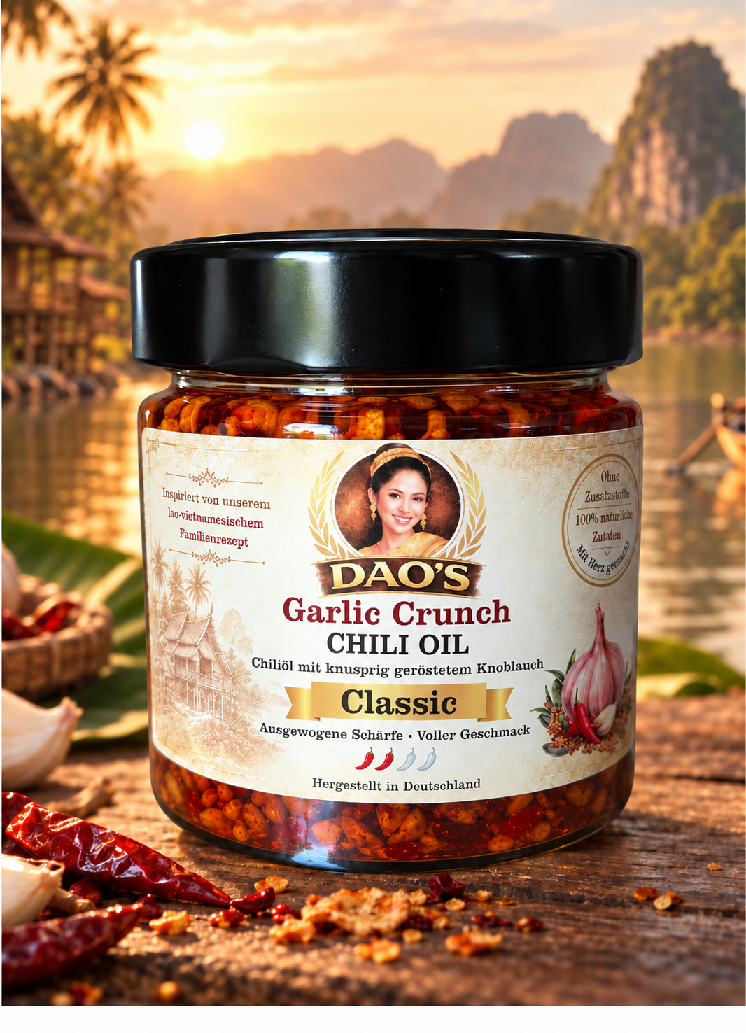 Dao's Garlic Crunch Chili Oil - Classic (160g)